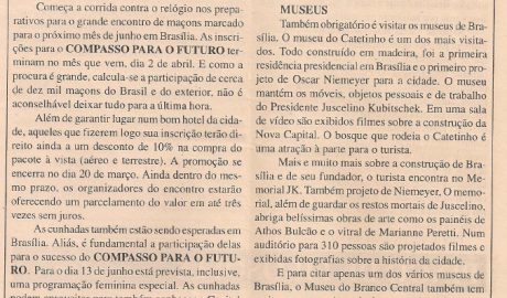 Jornal O ZZé ARLS Caratinga Livre, nº 0922 Ano II - Caratinga, 20 de Março de 1997 - Nº 20