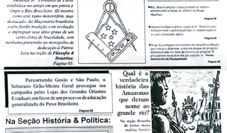 Egrégora Órgão de Divulgação da Loja Maçônica Miguel Archanjo de Tolosa, nº 2131 Ano I - nº 03 - Or∴ Brasília-DF - Novembro-Dezembro/1993