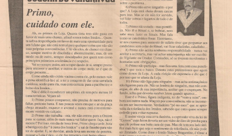 Jornal O ZZé ARLS Caratinga Livre, nº 0922 Ano II - Caratinga, 18 de Julho de 1996 - Nº 14
