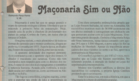 Jornal O ZZé ARLS Caratinga Livre, nº 0922 Ano VII - Caratinga, Abril de 2001 - Nº 39