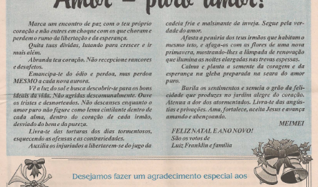 Jornal O ZZé ARLS Caratinga Livre, nº 0922 Ano IX - Caratinga, Novembro/Dezembro de 2003 - Nº 45