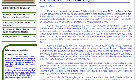 Informativo Chico da Botica - Nº 03 - 15 de outubro de 2005 Ano 1 Aug∴ Resp∴ Loj∴ "Francisco Xavier Ferreira de Pesquisas Maçônicas"