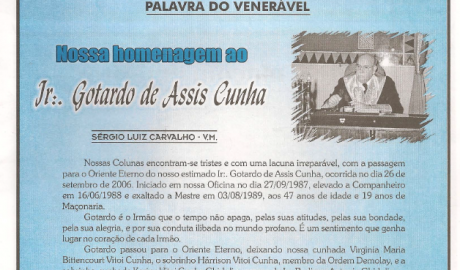 Jornal O ZZé ARLS Caratinga Livre, nº 0922 Ano XII - Caratinga, Setembro de 2006 - Nº 56