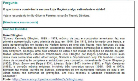 Folha Maçônica - n° 065 - 02 de dezembro de 2006 Essa edição foi disponibilizada pelo colaborador da Folha Maçônica Aquilino R. Leal