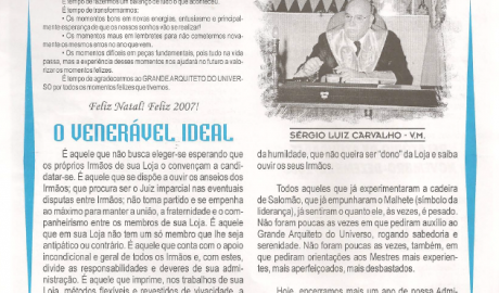 Jornal O ZZé ARLS Caratinga Livre, nº 0922 Ano XII - Caratinga, Novembro de 2006 - Nº 58