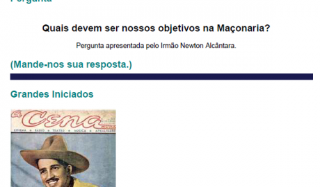 Folha Maçônica - 15 de março de 2008 - Ano 3 - Edição n° 131 Essa edição foi disponibilizada pelo colaborador da Folha Maçônica Aquilino R. Leal