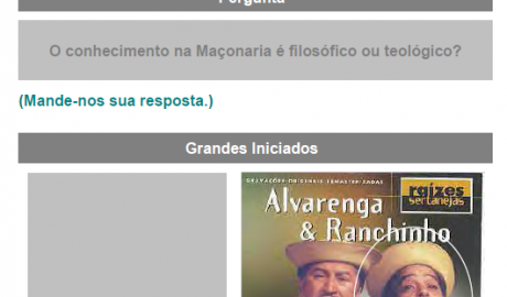 Folha Maçônica - 13 de setembro de 2008 - Ano 3 - Edição n° 157 Essa edição foi disponibilizada pelo colaborador da Folha Maçônica Aquilino R. Leal