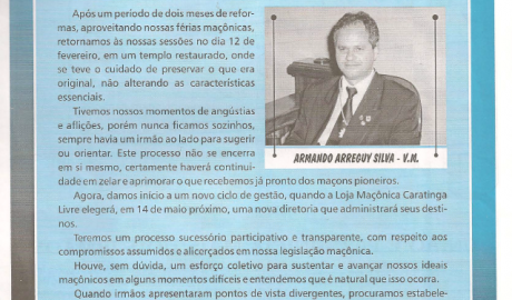 Jornal O ZZé ARLS Caratinga Livre, nº 0922 Ano XVI - Caratinga, Março de 2009 - Nº 72