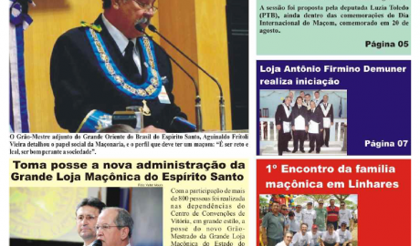 Revista O Malhete - Ed 12 - Outubro 2009 Ano II - Linhares - ES Informativo Maçônico, Político e Cultural
