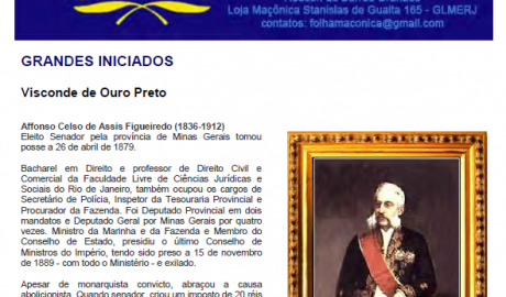 Folha Maçônica - 10 de outubro de 2009 - Ano 4 - Edição n° 213 Essa edição foi disponibilizada pelo colaborador da Folha Maçônica Aquilino R. Leal