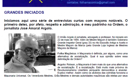 Folha Maçônica - 17 de outubro de 2009 - Ano 4 - Edição n° 214 Essa edição foi disponibilizada pelo colaborador da Folha Maçônica Aquilino R. Leal