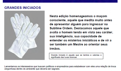 Folha Maçônica - 05 de dezembro de 2009 - Ano 4 - Edição n° 221 Essa edição foi disponibilizada pelo colaborador da Folha Maçônica Aquilino R. Leal