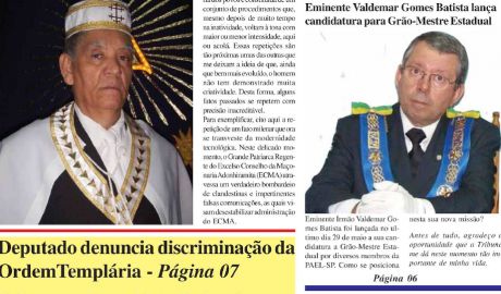 Tribuna Maçônica Paulista Edição Nº 04 - Maio de 2010 Um jornal a serviço da Maçonaria Brasileira