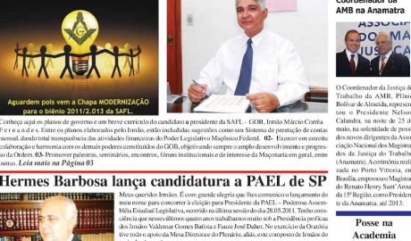 Tribuna Maçônica Paulista Edição Nº 05 - Junho de 2011 Um jornal a serviço da Maçonaria Brasileira