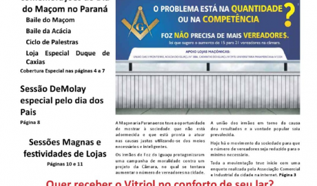VITRIOL O Jornal da Fraternidade Maçônica Curitiba Setembro de 2011 Ed. 02 - Ano 01