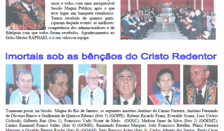 O AMCLAcadêmico Órgão Informativo da Academia Maçônica de Ciências, Letras e Artes - AMCLA Ano I, nº 05 - Recife/PE, 03.12.2011