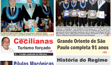 Revista O Malhete - Ed 35 - Agosto 2012 Ano IV - Linhares - ES Informativo Maçônico, Político e Cultural