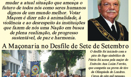 Gazeta do Maçom - Setembro 2012 Jornal da Grande Loja Maçônica do Estado do Rio de Janeiro