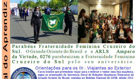 Jornal do Aprendiz - Nº 41 - Novembro 2012 Ano IV - ARLS Amparo da Virtude, 0276 Oriente de Pesqueira PE