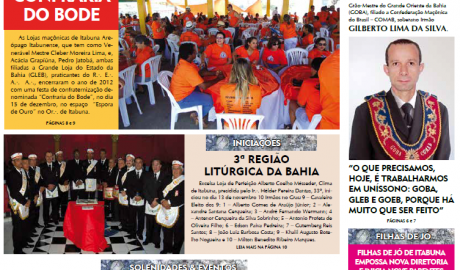 O Compasso - Ano I - n° 04 - Março e Abril de 2013 O Jornal do Maçom da Bahia