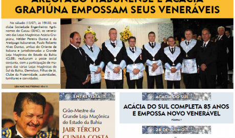 O Compasso - Ano II - n° 06 - Agosto e Setembro de 2013 O Jornal do Maçom da Bahia