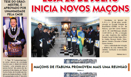 O Compasso - Ano III - n° 10 - Julho e Agosto de 2014 O Jornal do Maçom da Bahia