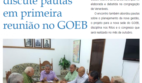 Boletim Oficial GOEB Nº 25 - Agosto/2015 Informativo da Maçonaria da Bahia