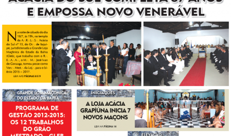 O Compasso - Ano IV - n° 17 - Setembro e Outubro de 2015 O Jornal do Maçom da Bahia