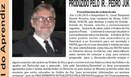 Jornal do Aprendiz - Nº 77 - Novembro 2015 Ano VII - ARLS Amparo da Virtude, 0276 Oriente de Pesqueira PE