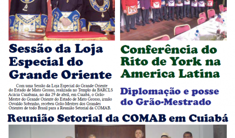 Alavanca - Ano XIV - Nº 81 - Mar-Abr/2016 Jornal do Grande Oriente do Estado de Mato Grosso - GOEMT