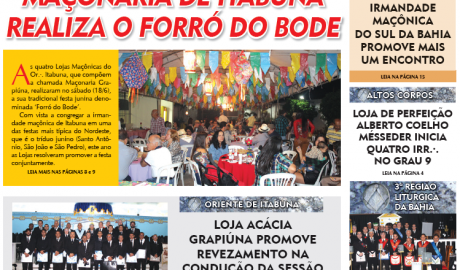 O Compasso - Ano V - n° 21 - Junho de 2016 O Jornal do Maçom da Bahia