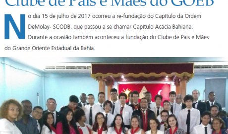 Boletim Oficial GOEB Nº 48- Julho/2017 Informativo da Maçonaria da Bahia