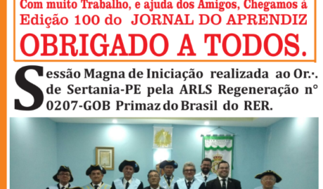 Jornal do Aprendiz - Nº 100 - 15.04.2017