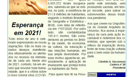 Publicação Mensal da  AMALBA, Academia Maçônica de Letras da Bahia, Ano VI, Janeiro 2021, Número 48