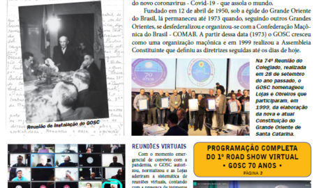 O Vigilante Informativo do Grande Oriente de Santa Catarina Ano 24 - Nº 146 - Janeiro/Maio de 2020