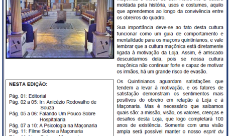 O QUINTINIANO Informativo mensal da A∴R∴B∴L∴S∴ Quintino Bocaiuva, nº 10 Ano I (reeditoração) – Edição n° 2 São Paulo, SP - Fevereiro/2021