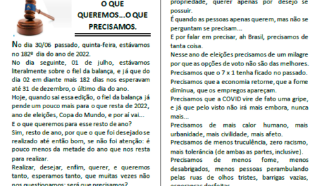 Bode News Uma Publicação da ARLS Genesis 2843 - Oriente de São Paulo 06/07/2022 - Edição N.º 27 - Ano 2022