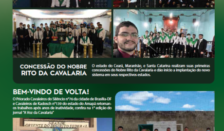 Jornal A Voz da Cavalaria 1ª Edição - 12/08/2022 Supremo Conselho DeMolay Brasil demolaybrasil.org.br
