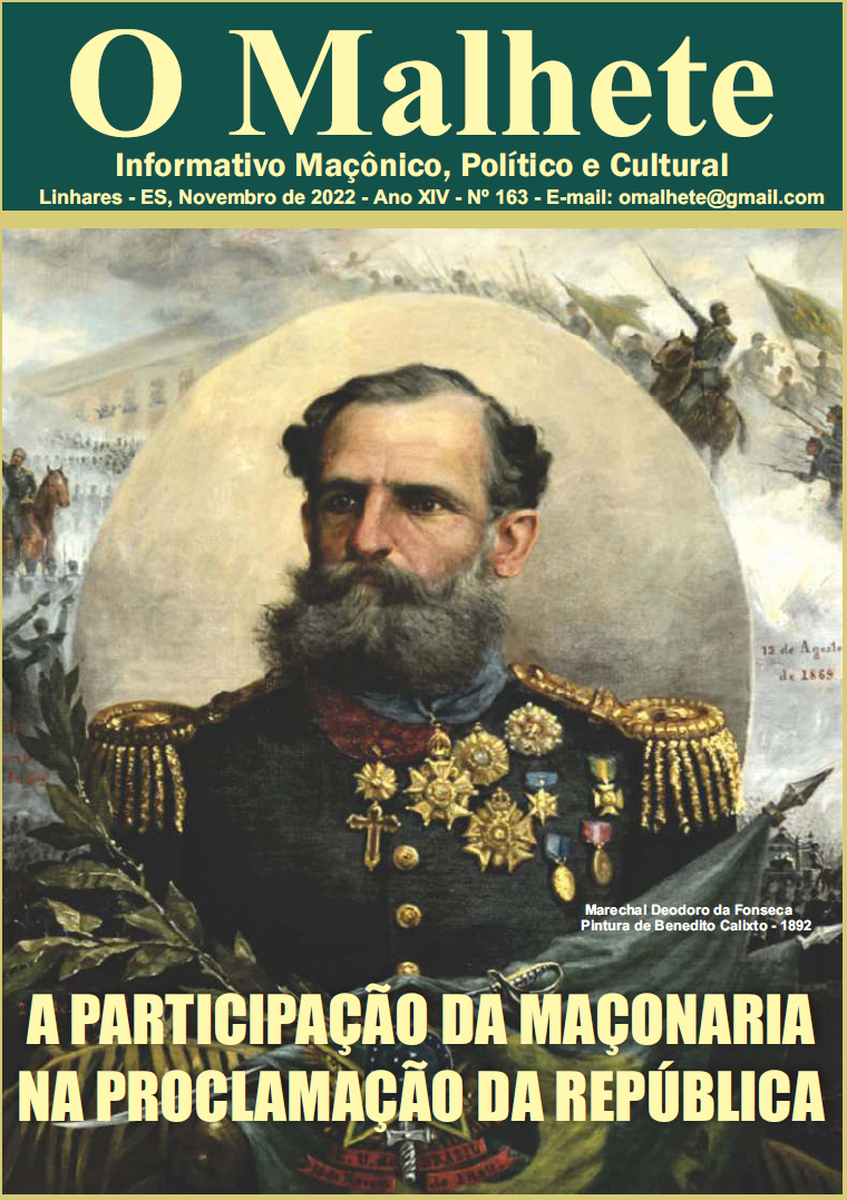 Revista O Malhete Informativo Maçônico, Político e Cultural Ano XIV - Edição 163 - Novembro de 2022