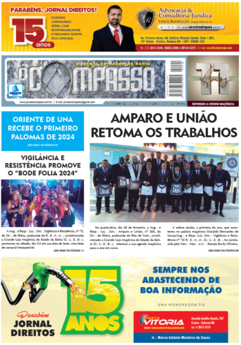 O Compasso - Ano XIII - n° 67 - Março | 2024 O Jornal do Maçom da Bahia